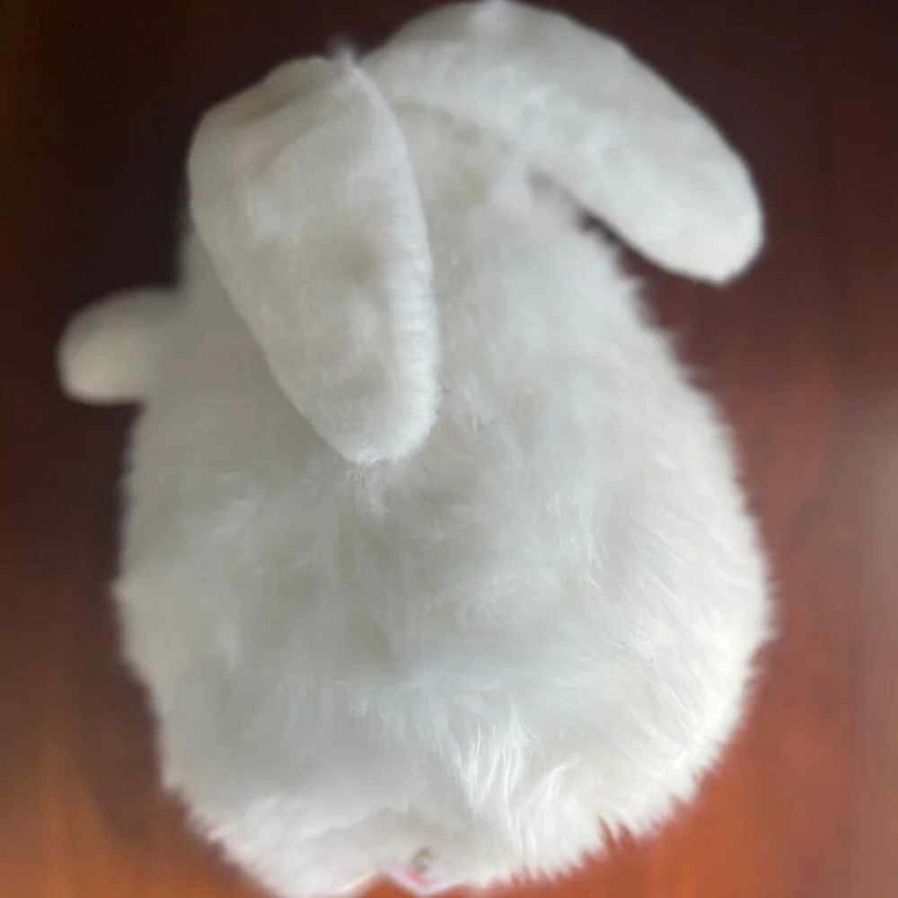Vintage Large Fluffy Long Hair Snow Rabbit Plush - Picture 13 of 13
